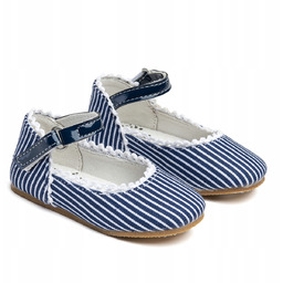 Baleriny baletki materiałowe dziecięce niemowlęce Rzep lekkie Wojtyłko