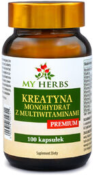 My Herbs Kreatyna monohydrat z multiwitaminami, 100 kapsułek