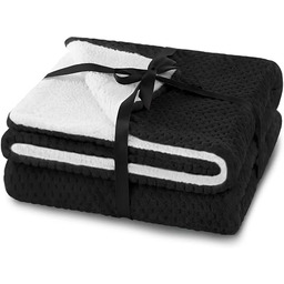 AmeliaHome Koc z Barankiem 130x180 cm Delikatnie Pikowany