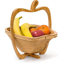 Relaxdays Składany kosz na owoce w kształcie jabłka