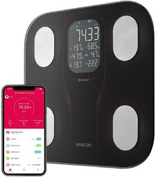Sencor SBS 9002BK Inteligentna osobista waga fitness