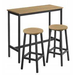 Zestaw Stół 2 Taborety Barowe Zestaw Barowy Kuchenny