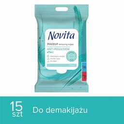 CHUSTECZKI DO DEMAKIJAŻU TWARZY NAWILŻANE DELIKATNE ZESTAW NOVITA