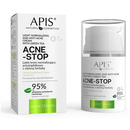 Apis Acne-Stop lekki krem normalizujący antytrądzikowy z zieloną