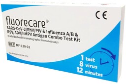 Fluorecare Profesjonalny Test Combo 8w1 Covid-19, Grypa A