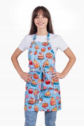 Fartuszek Kuchenny ochronny Cukierniczy Wodoodporny Print Candy Premium