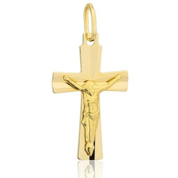 Złoty Krzyżyk Pełny z Jezusem pr 585