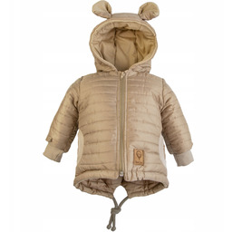 Kurtka niemowlęca Wiosna Jesień pikowana Nieprzemakalna z kapturem