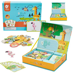 CLASSIC WORLD Układanka Magnetyczna Zwierzęta Tablica Klocki Puzzle