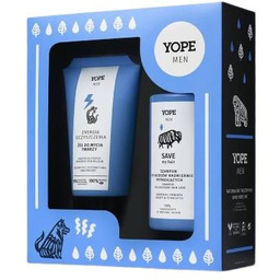 YOPE Men Wood Zestaw Żel do mycia twarzy,