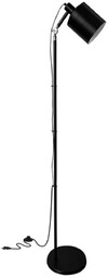 Prosta lampa podłogowa czarna 166 cm Zana 51-02853,