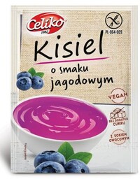 KISIEL O SMAKU JAGODOWYM BEZ DODATKU CUKRÓW BEZGLUTENOWY