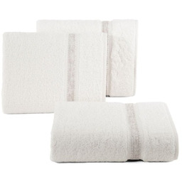 Ręcznik Altea 70x140 frotte kremowy bordiura z melanżowym