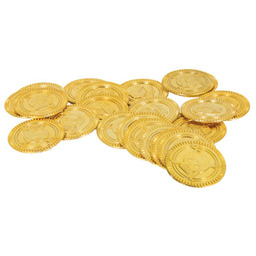 Złote monety pirackie - 144 szt