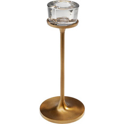 Kare Design Świecznik mosiężny Rakel (21 cm)