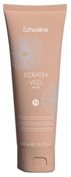Echosline Keratin Veg, maska do odbudowy włosów, 300ml