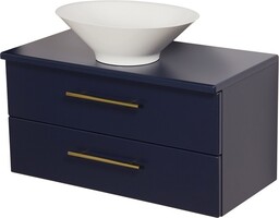 Szafka wisząca z umywalką nablatową 80 cm Belli