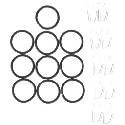 GARDINIA Kółka do zasłon z haczykami do zawieszania