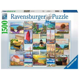 Puzzle 1500 elementów. Kolaż nadmorski