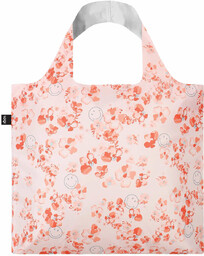 Torba na ramię składana Loqi Smiley - blossom