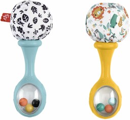 Fisher-Price Grzechoczące marakasy Sensoryczna grzechotka dla niemowląt