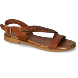 Sandały Lewski 3564/Z Camel przecierane