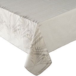 Eurofirany Obrus 145x350 Ines 11 beżowy z nadrukiem