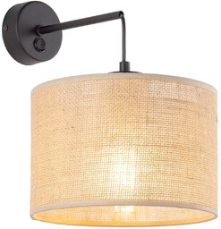 Kinkiet ekologiczny okrągły Juta 6858 TK Lighting rustykalna