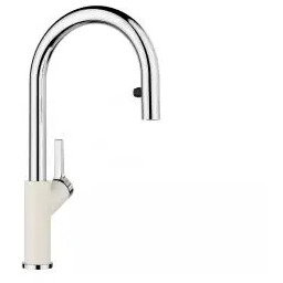 Blanco Carena-S Vario 526930 Biały Chrom/Wygląd silgranitu Bateria