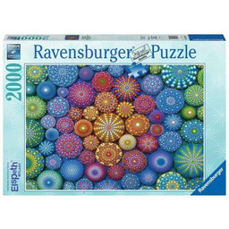 Puzzle 2000 Tęczowe mandale