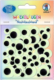 Ursus 8530003 - Wiggly eyes "Glow in the