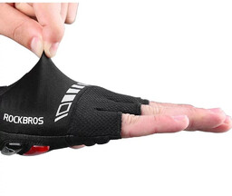 Rękawiczki rowerowe Rockbros S143-BK XL z wkładkami żelowymi