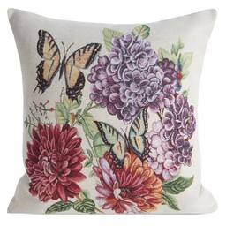 Eurofirany Poszewka dekoracyjna 45x45 Spring 1 naturalna czerwona