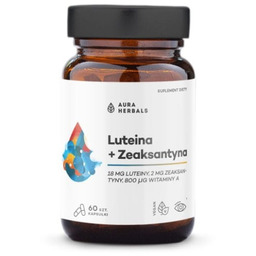 Luteina + Zeaksantyna + Witamina A, Aura Herbals,