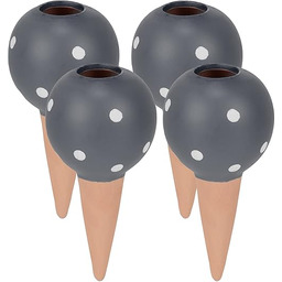 Relaxdays Stożek gliniany do nawadniania, zestaw 4 sztuk,