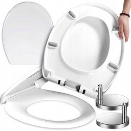 Deska Sedesowa Klozetowa Klapa Wc Wolnoopadająca Twardy Duroplast