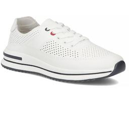 Skórzane półbuty damskie ażurowe białe Filippo DP7608/26 WH