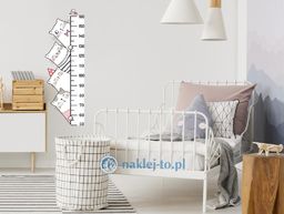 naklejka miarka dla dziecka z kotami miarka