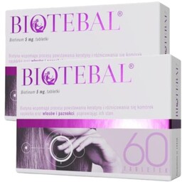 Zestaw 2x Biotebal 5 mg, 60tabletek