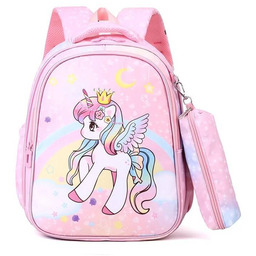 Jednorożec Unicorn Plecak Szkolny Tornister + Kosmetyczka Piórnik