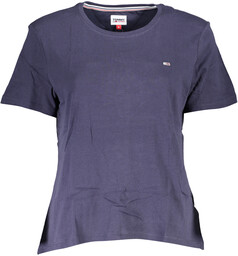 NIEBIESKI T-SHIRT DAMSKI Z KRÓTKIM RĘKAWEM TOMMY HILFIGER