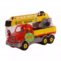 Zabawka dla dziecka pojazd samochód z obrotowym dźwigiem