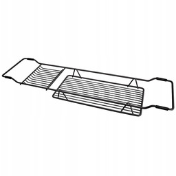Duschy Półka Łazienkowa Na Wannę 68X16X7 Czarny Mat