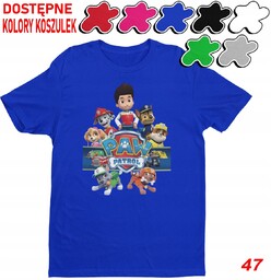 Dziecięca Koszulka Z Nadrukiem Psi Patrol Duży Wybór