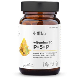 Witamina B6 P-5-P 6 mg, Aura Herbals, 60
