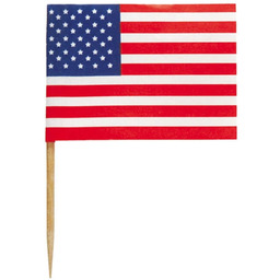 Wykałaczki z flagą USA - 30 szt.