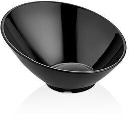 Miska skośna z melaminy, czarna, Ř210x106 mm 233x(h)125mm