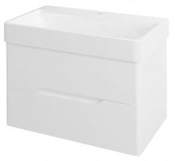 MEDIENA szafka umywalkowa 77x50,5x49cm, biały mat/biały mat MD080