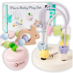 Zestaw Pastelowy Motoryczny dla Niemowląt Box Pierwsze Zabawki