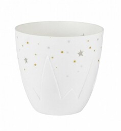 Rader CHRISTMAS Porcelanowy Świecznik Świąteczny 9 cm Gwiazdki